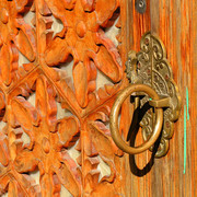 South Korea - a gate in Mu Sang Sa Temple