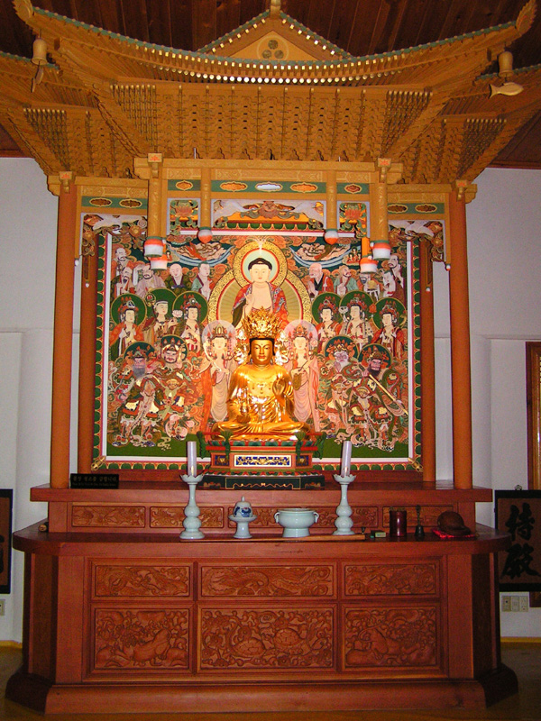 South Korea - Budha in Meditation Hall (Mu Sang Sa Temple)
