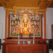South Korea - Budha in Meditation Hall (Mu Sang Sa Temple)