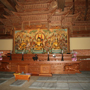 South Korea - inside the chanting hall in MuSangSa