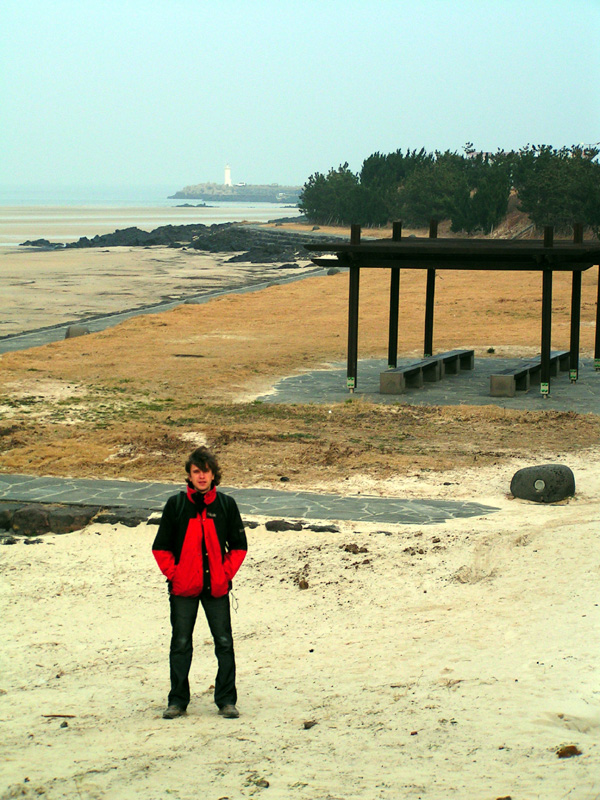 South Korea - Brano at the beach in Jeju Do Island