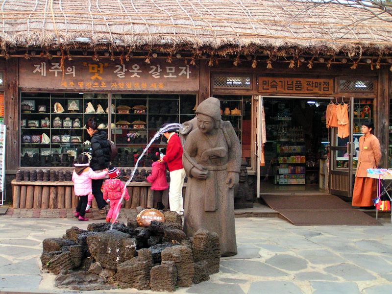 South Korea - statues in Jeju Do Island