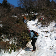 South Korea - Paula getting down from Mt. Hallasan 03