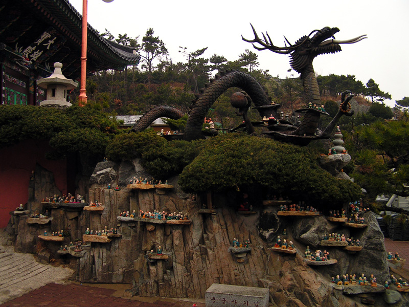 South Korea - a Dragon in Haedong Yonggunsa Temple
