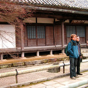 Japan - Fukuoka - Brano and Enrico in a ZEN temple