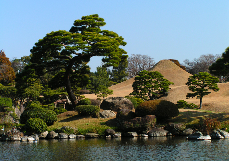 Japan - a model of Mt. Fuji in a ZEN garden