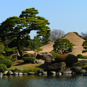 Japan - a model of Mt. Fuji in a ZEN garden