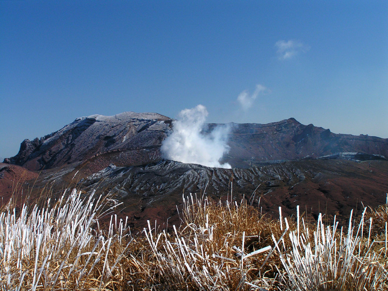 Japan - Kyushu - active volcano Mt. Aso