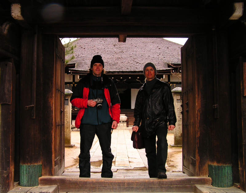 Japan - Kyoto - Martin and Brano in Nanzenji