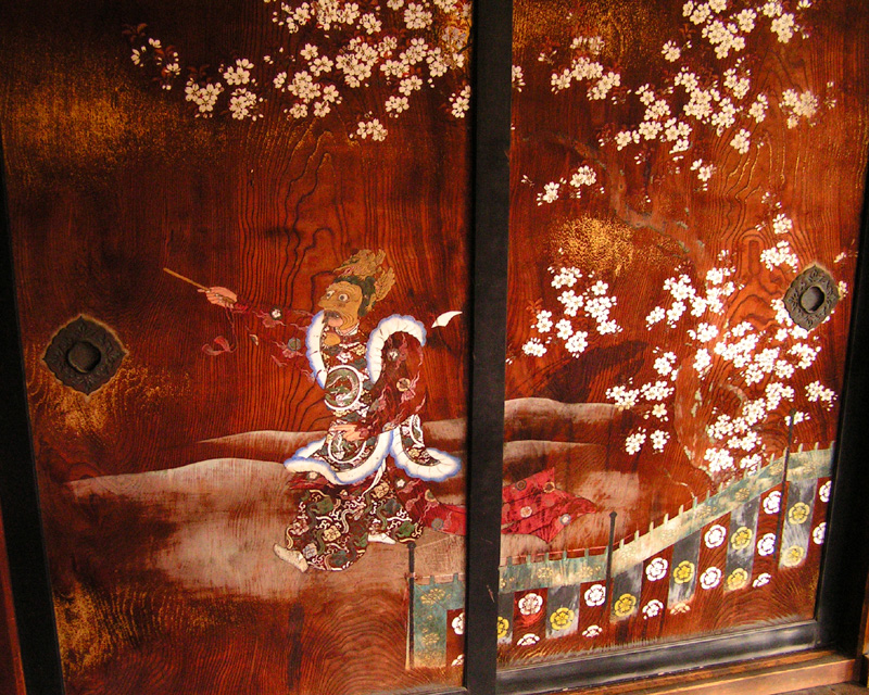 Japan - Kyoto - painted panel doors in Nanzenji