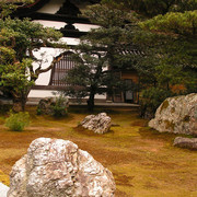 Japan - Kyoto - a hall in Kinkakuji complex