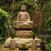 Japan - Kyoto - a Buddha statue in the Kinkakuji complex
