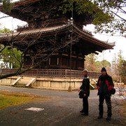 Japan - Kyoto - Brano and Martin on front of Toji