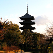 Japan - a five-story pagoda Toji in Kyoto