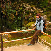 Japan - Kyoto - Paula in Ginkakuji