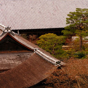 Japan - Kyoto - roofs of Ginkakuji Temple