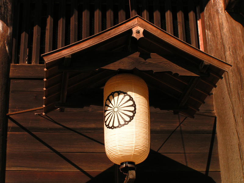 Japan - a lamp detail in Nara