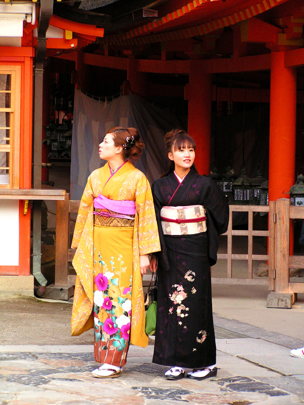 Japanese girls in Nara
