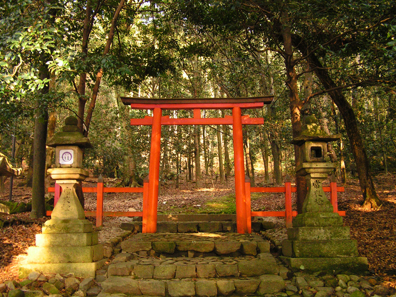 Japan - Nara - a gate in Kasuga Taisha complex
