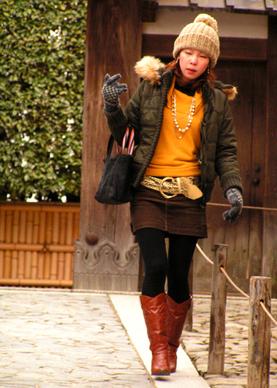 A Japanese woman in Nara