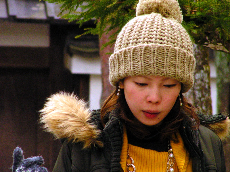 A Japanese girl in Nara
