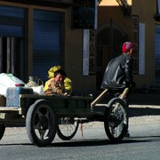 Tibet - a traffic in Tingri