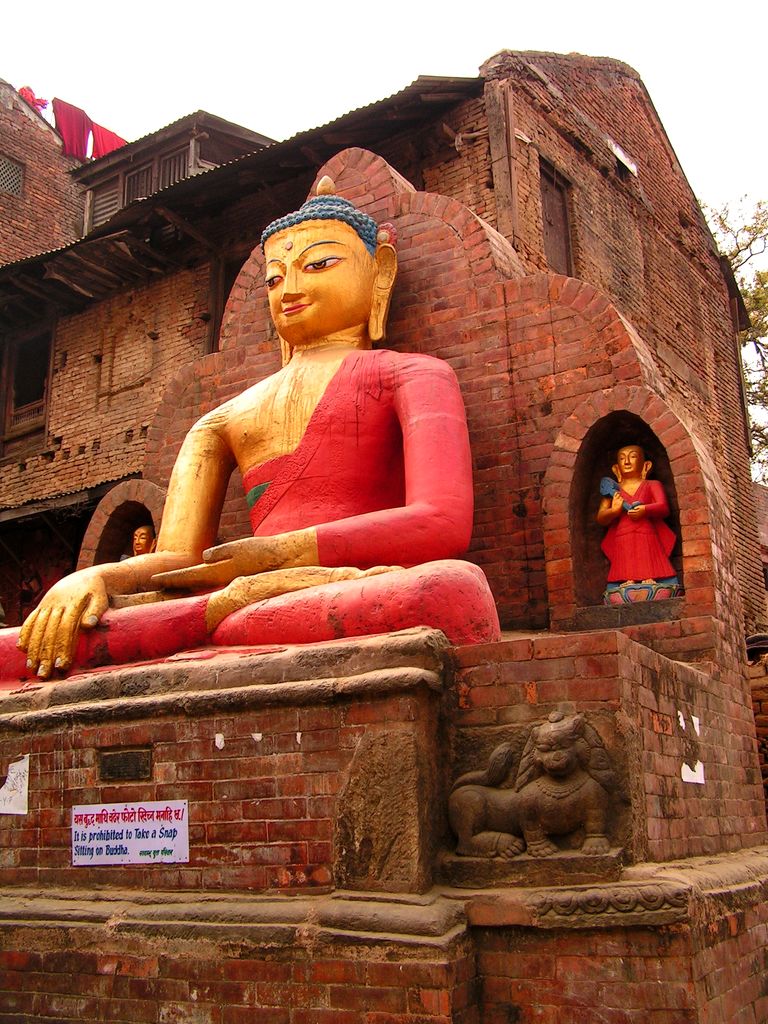 Buddha statue - Monkey Temple