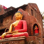 Buddha statue - Monkey Temple