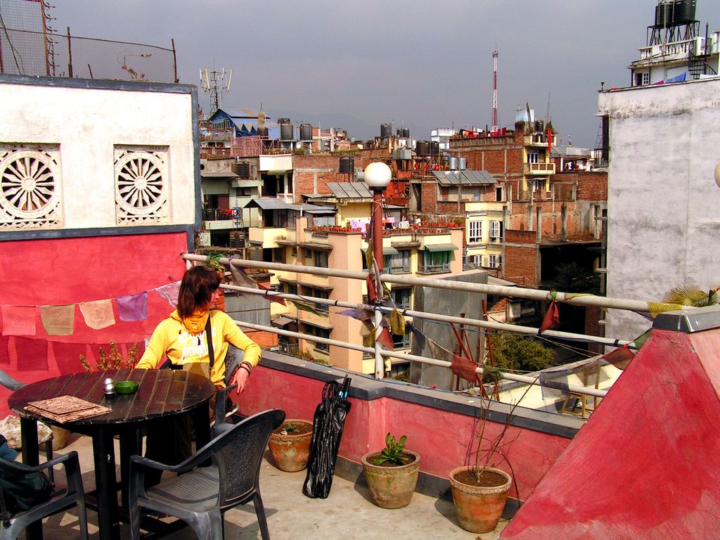 Roof restaurant in Kathmandu