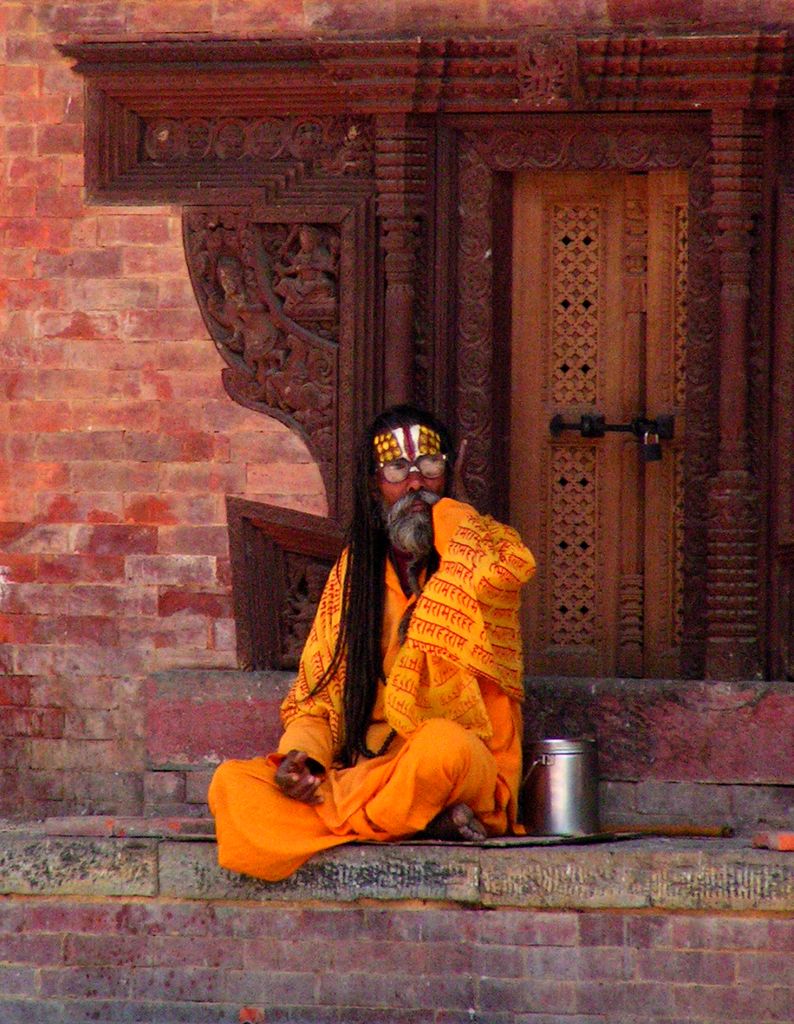 A sadhu in Durbar Square