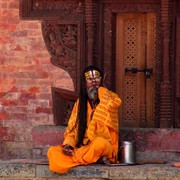 A sadhu in Durbar Square