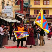 Nepal - FREE TIBET demonstration in Kathmandu 01