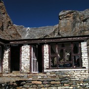 Nepal - a guesthouse in Thorong Phedi