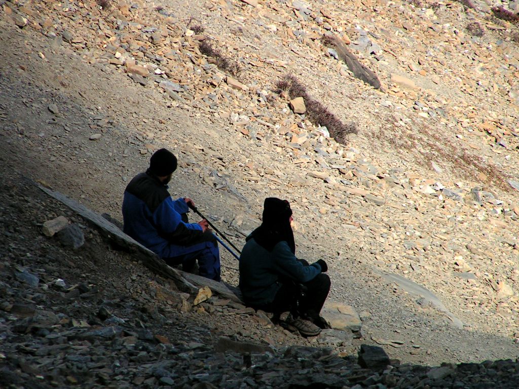 Nepal - resting in Thorong Phedi