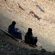 Nepal - resting in Thorong Phedi