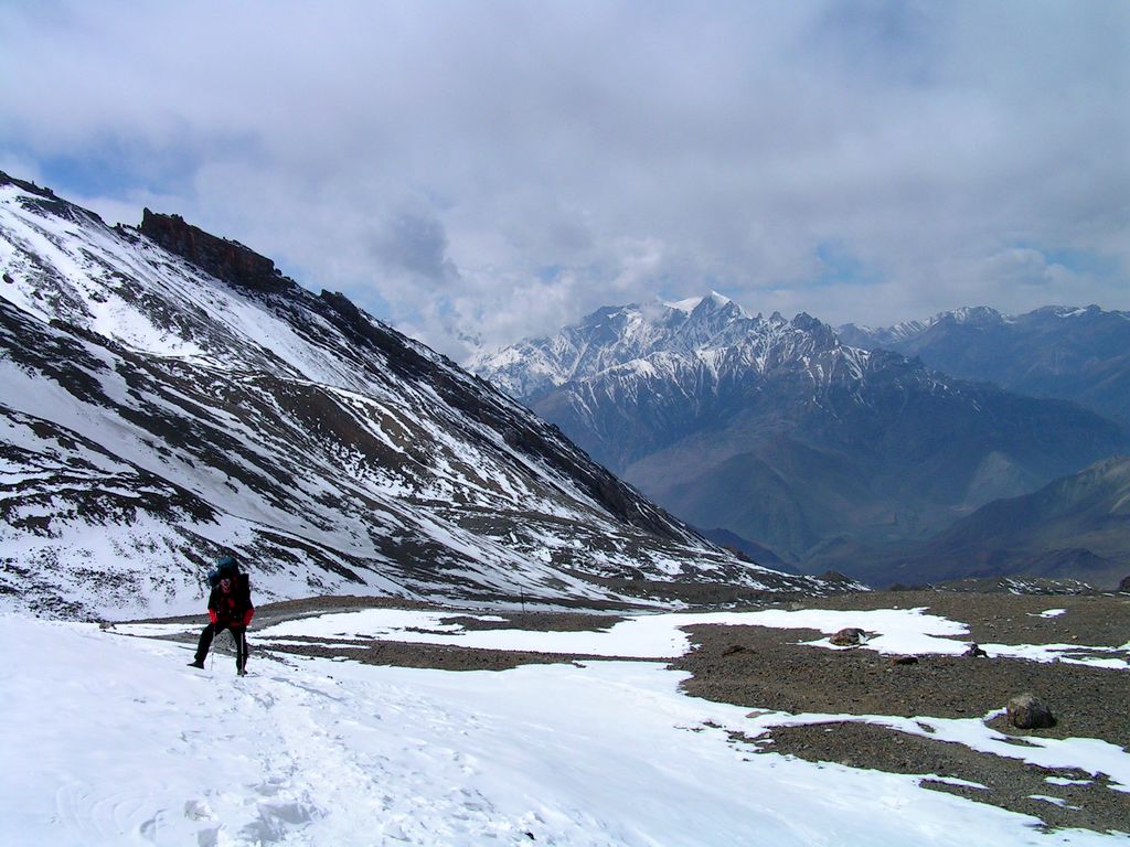 Nepal - Brano at Thorung La pass (5416 meters)