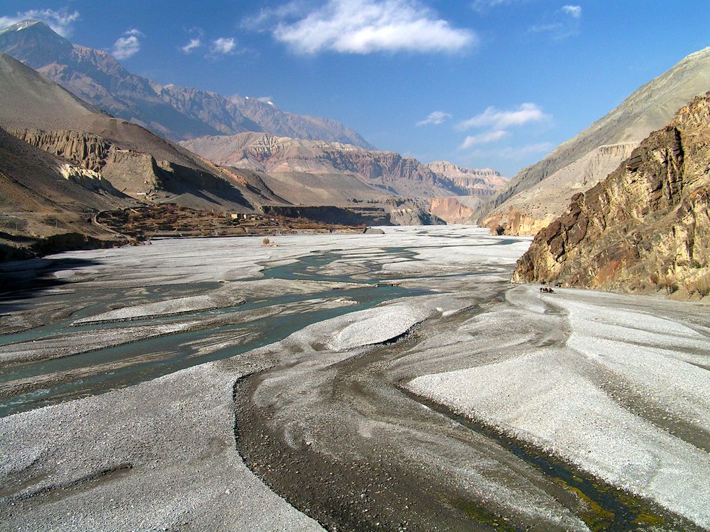 Nepal - a view of Upper Mustang from Kagbeni