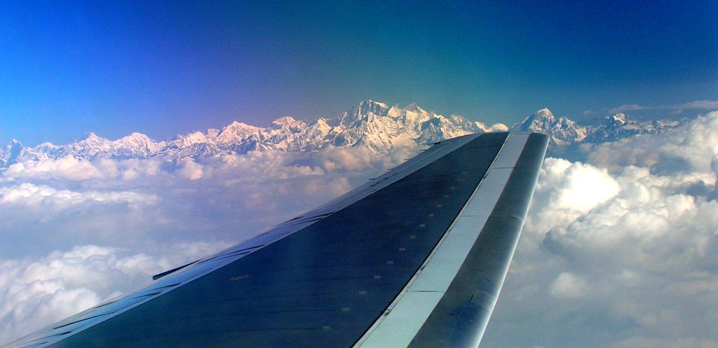 Views of Himalaya from aeroplane 01