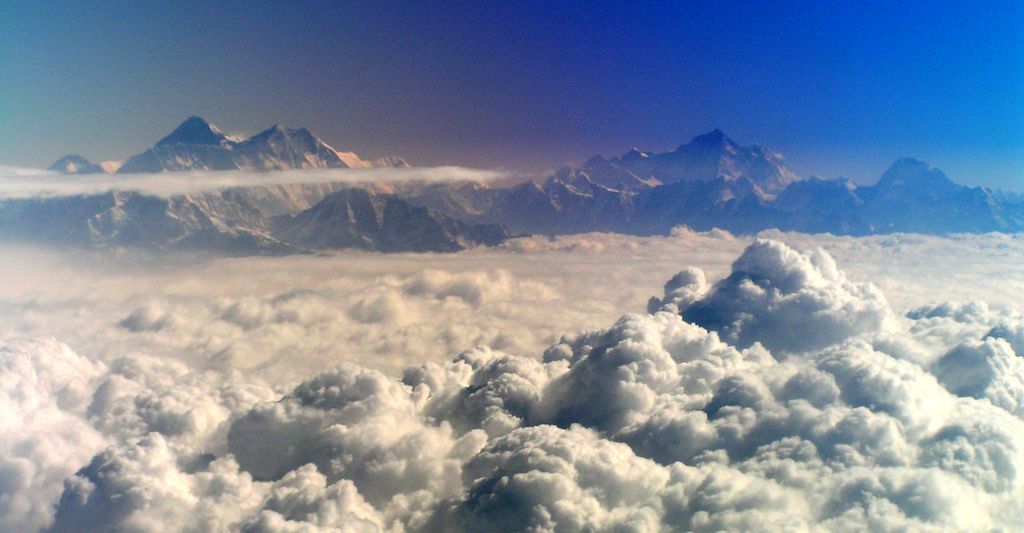 Views of Himalaya from aeroplane 02