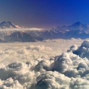 Views of Himalaya from aeroplane 02