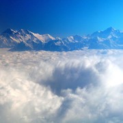 Views of Himalaya from aeroplane 03