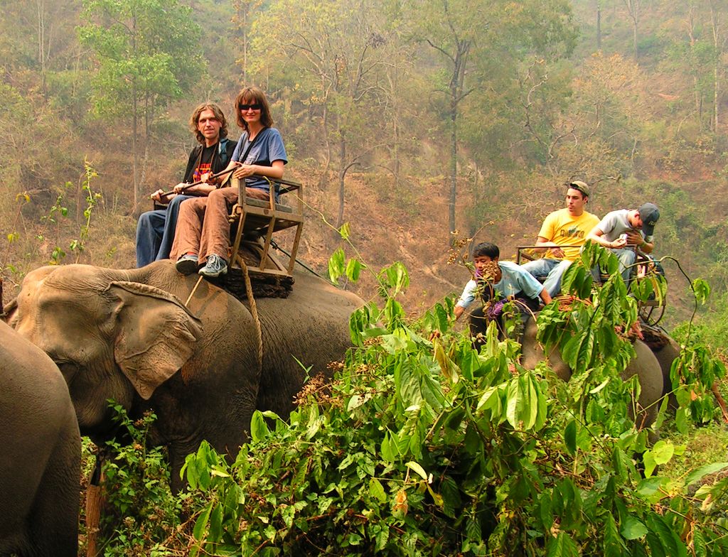 Northern Thailand - elephant riding 01