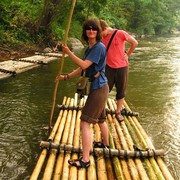 Northern Thailand - bamboo rafting 01