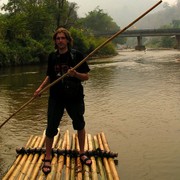 Northern Thailand - bamboo rafting 02