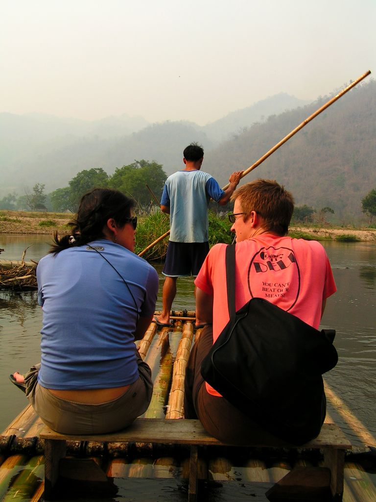 Northern Thailand - bamboo rafting 03