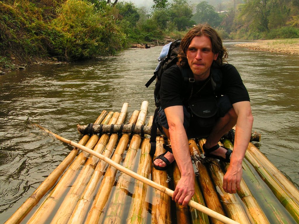 Northern Thailand - bamboo rafting 06