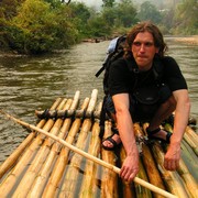 Northern Thailand - bamboo rafting 06