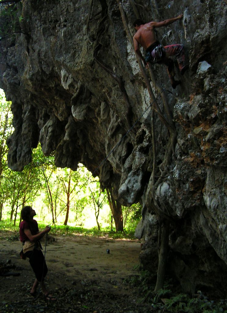 Laos - climbing in Van Vieng 06