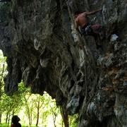 Laos - climbing in Van Vieng 06