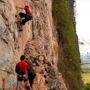 Laos - climbing in Van Vieng 15